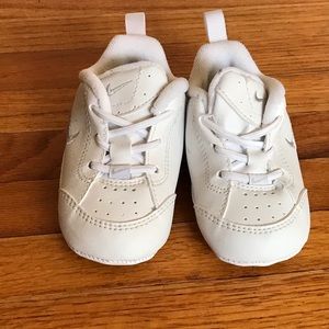 White Nike Crib shoes